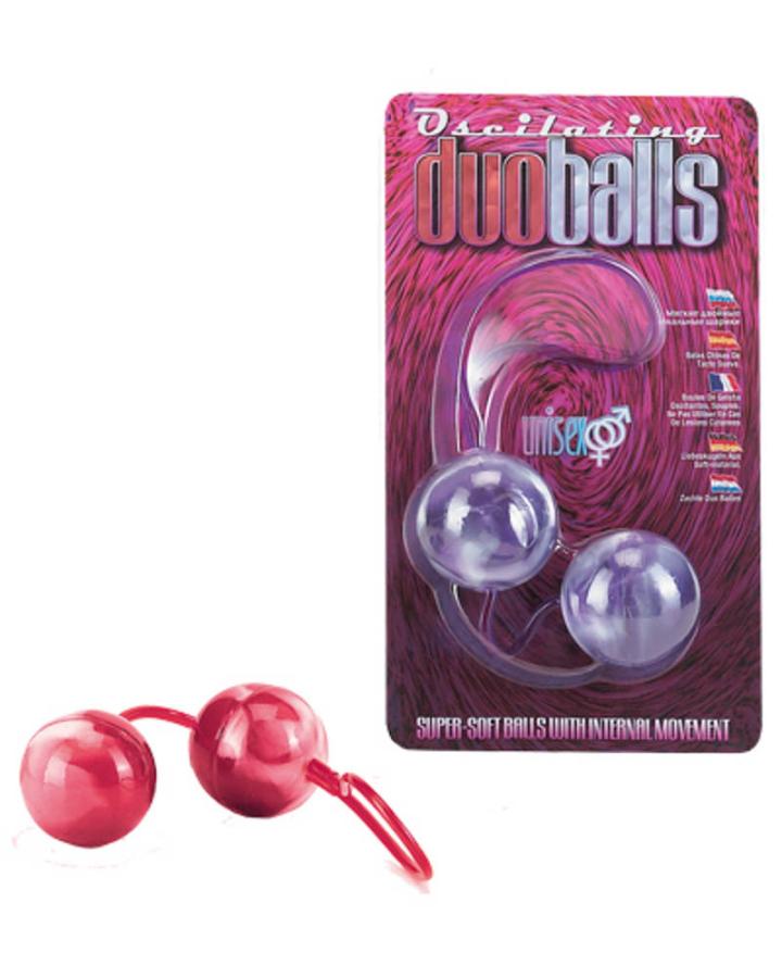 Bile Vaginale Marbilized Duo Balls - Rosii