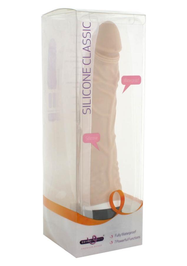 Vibrator Realistic Silicone Classic Beige 20 Cm