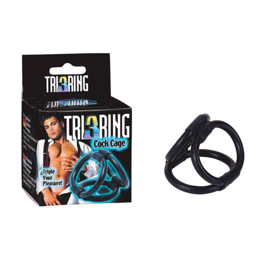 Inel Triplu Pentru Penis Tri Ring Cock C in SexShop KUR Romania