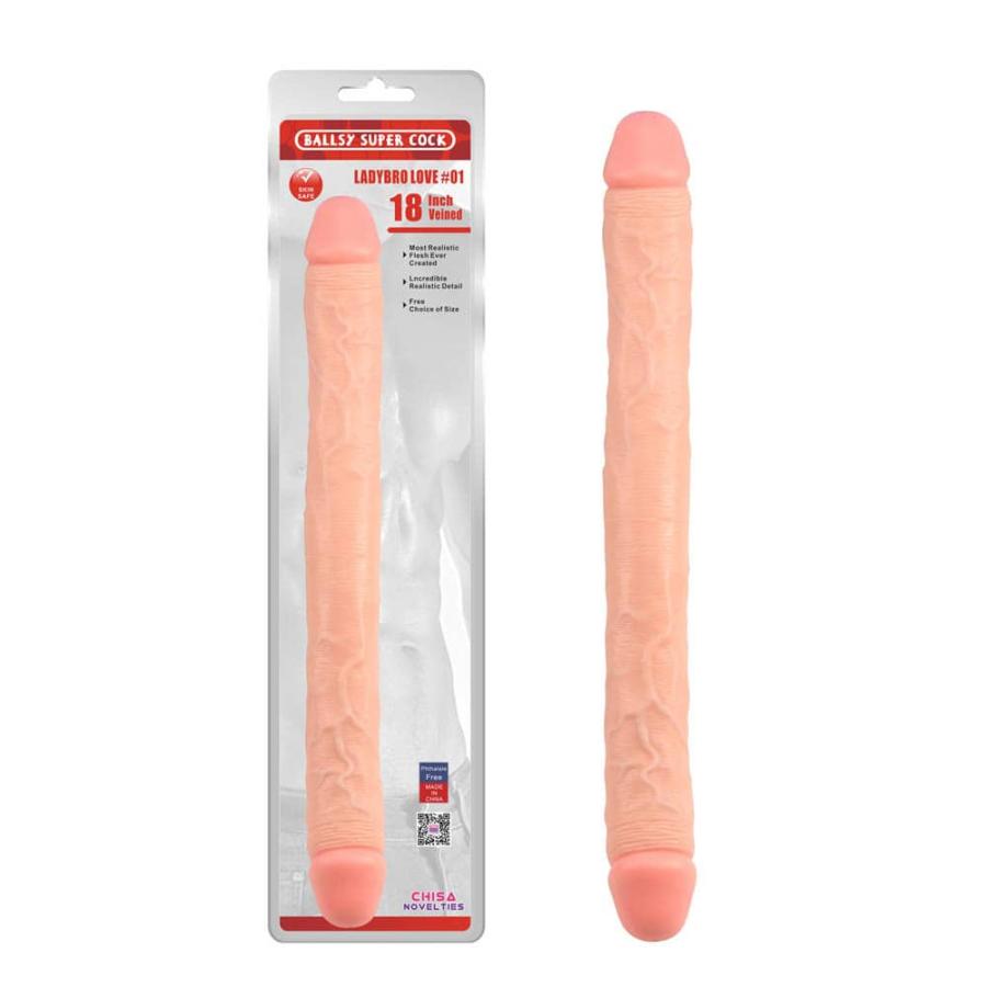 Dildo Clasic Dublu Ladybro Love 46 Cm