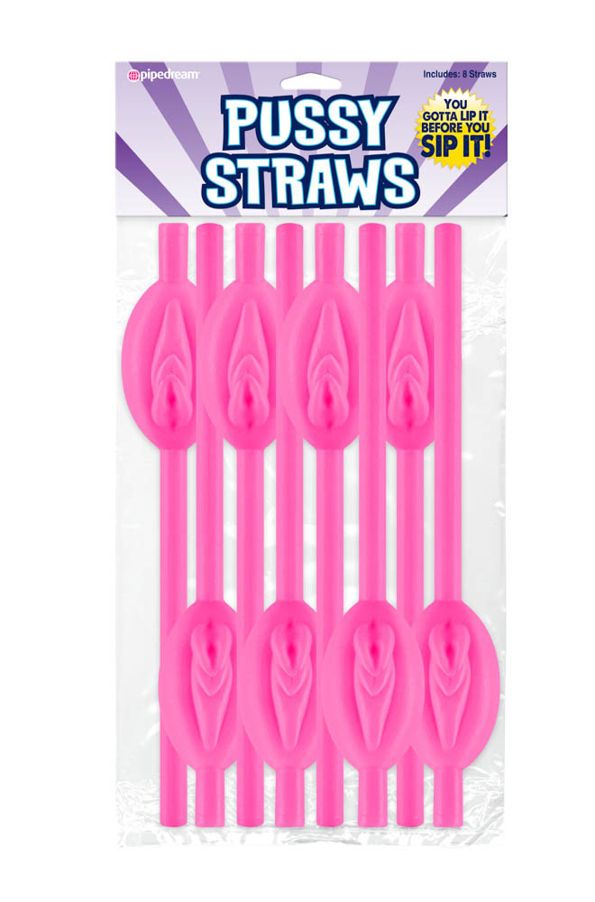 Accesorii Petreceri Pentru Adulti (paie Pentru Bauturi Pussy) 8 Bucati