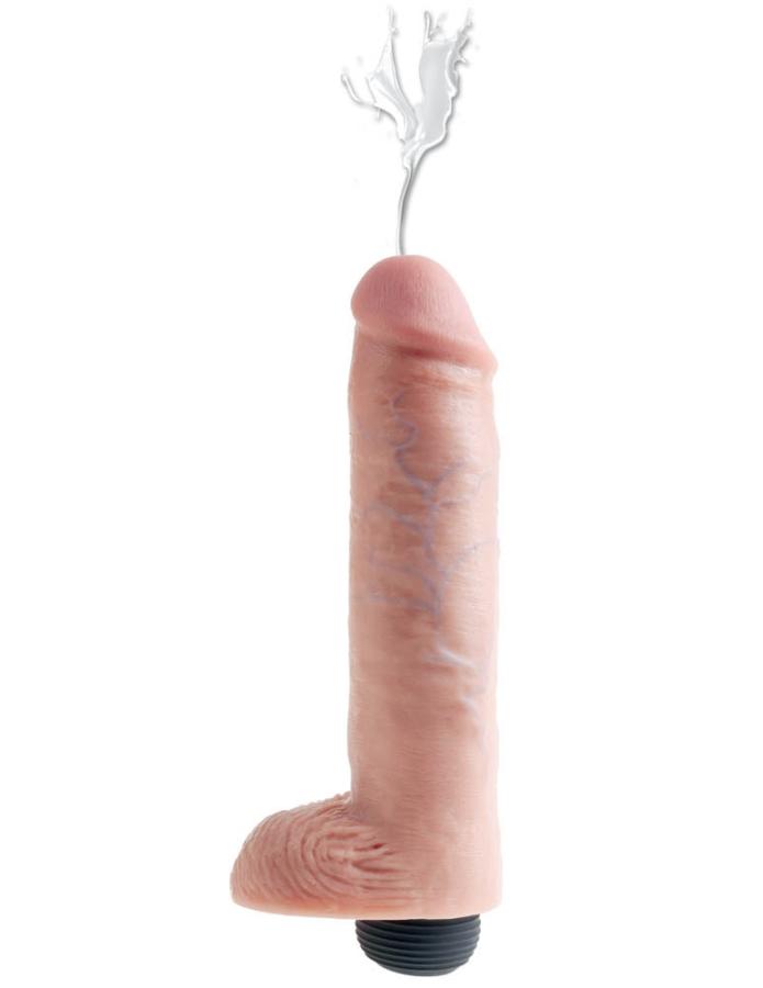 Dildo Realistic Cu Functie De Ejaculare King Cock Natural 25 Cm