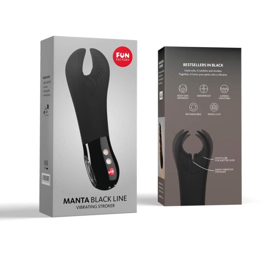 Masturbator Cu Vibratii Manta Negru