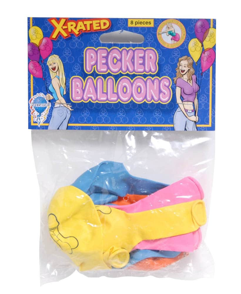 Baloane Cu Desen Penis (8 Bucati)