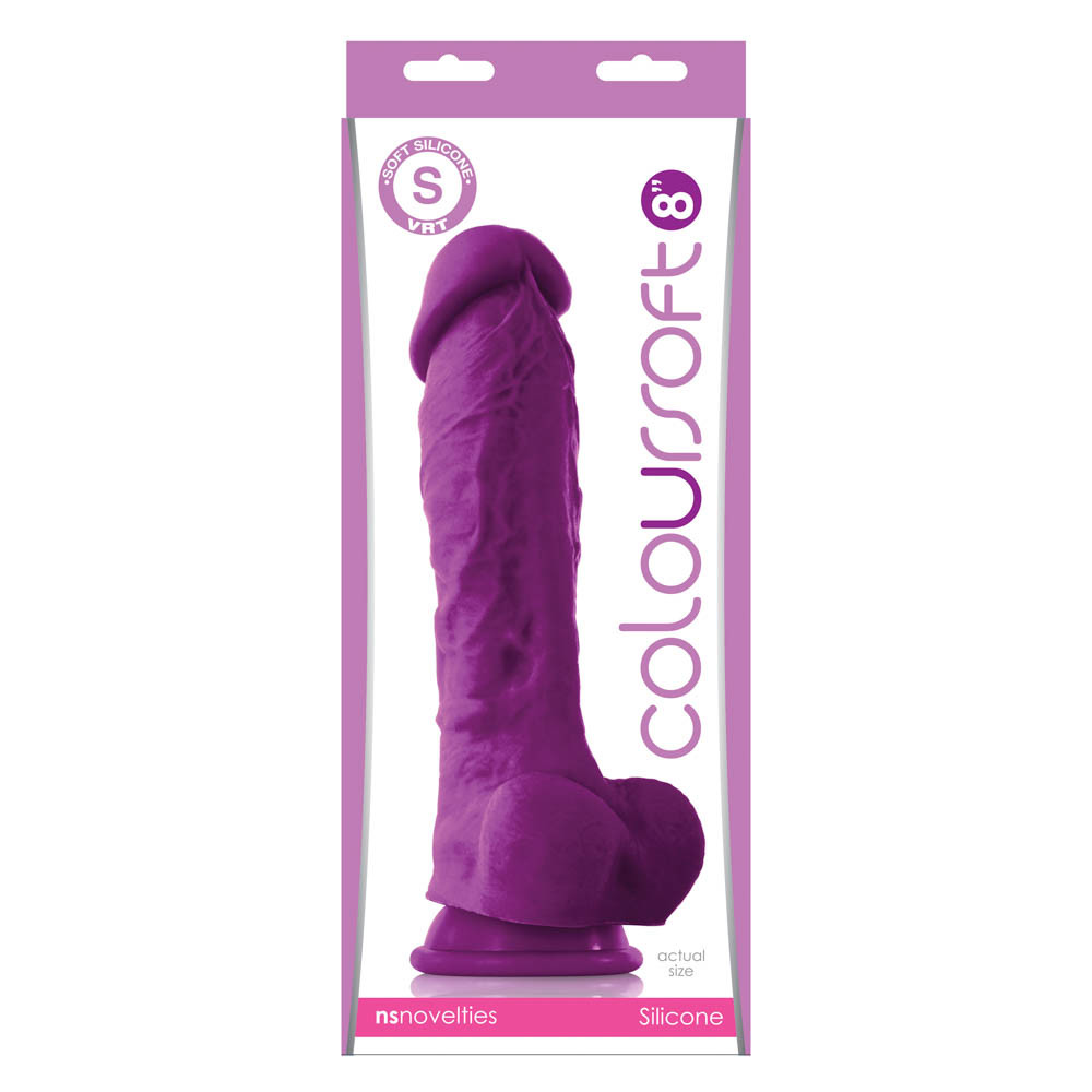 Dildo Clasic Coloursoft Mov - 18.4 Cm