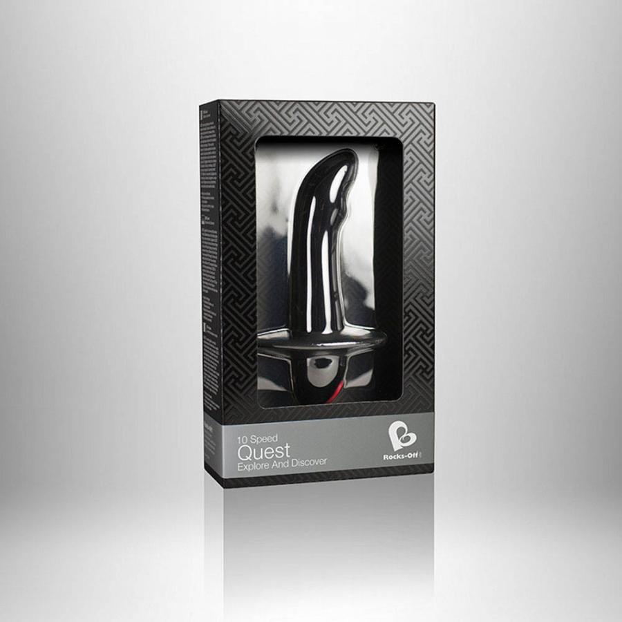 Vibrator Anal Quest Negru in SexShop KUR Romania