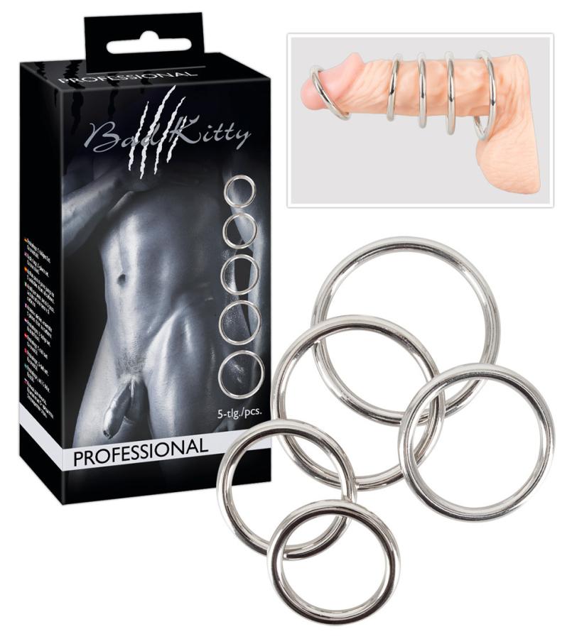 Kit Inel Pentru Penis Din Metal Bad Kitt in SexShop KUR Romania