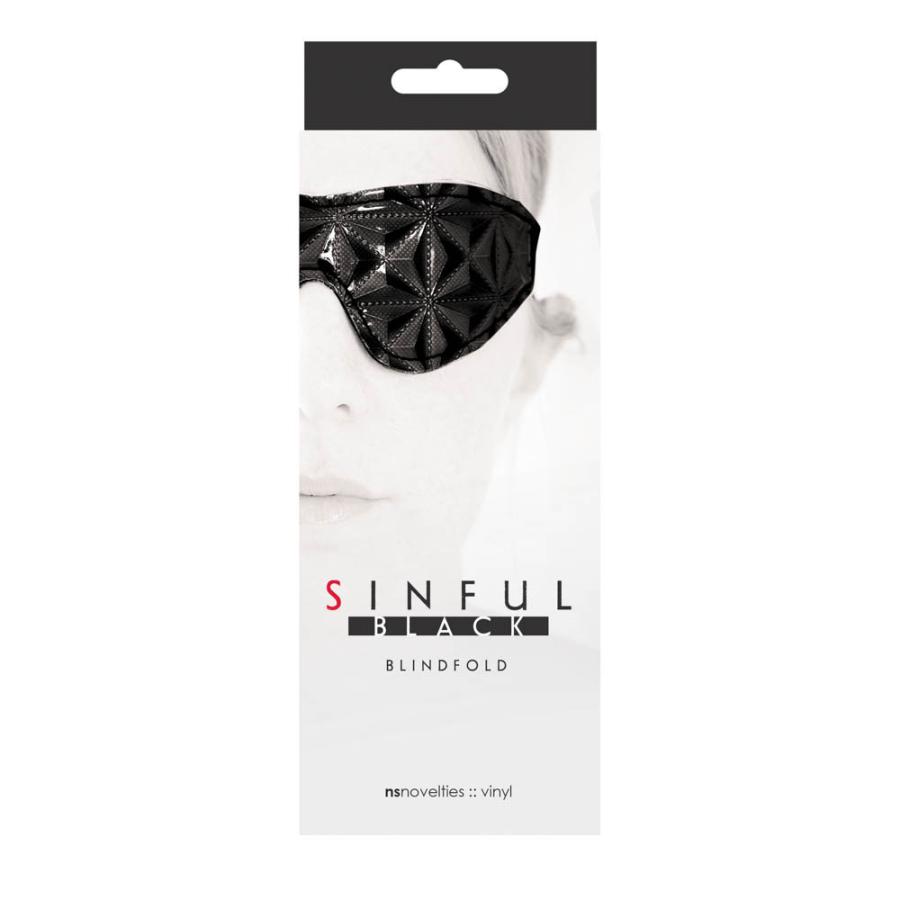 Masca Sinful Blindfold Negru in SexShop KUR Romania
