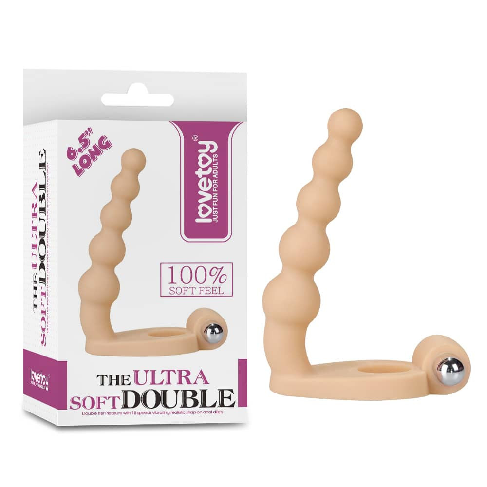 Dildo Anal Cu Vibratii The Ultra Soft Bead 16 Cm
