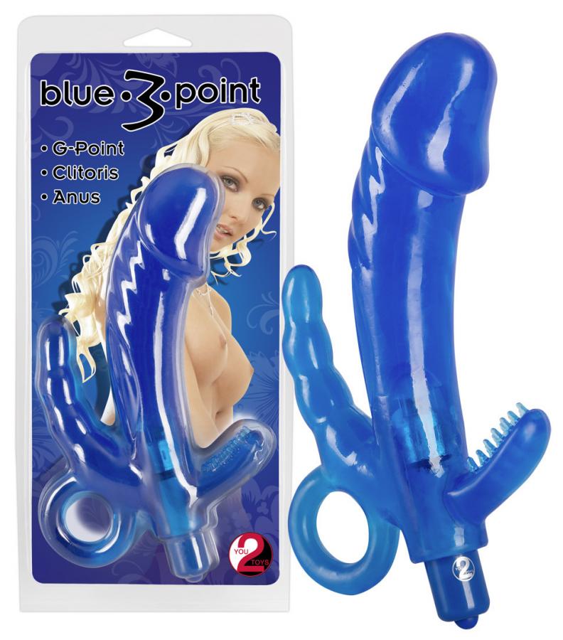 Vibrator Blue 3 Point in SexShop KUR Romania