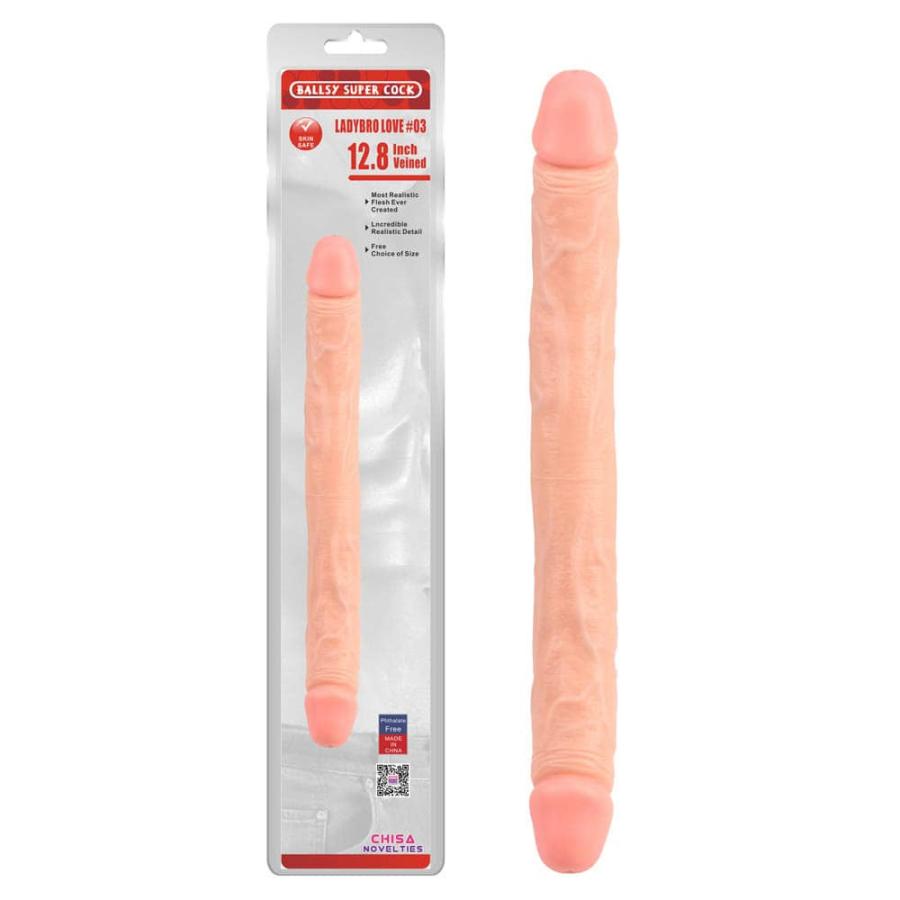 Dildo Clasic Dublu Ladybro Love 32.5 Cm