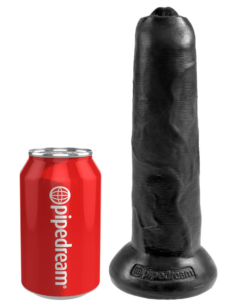 Dildo Realistic King Cock Necircumcis Negru 22 Cm