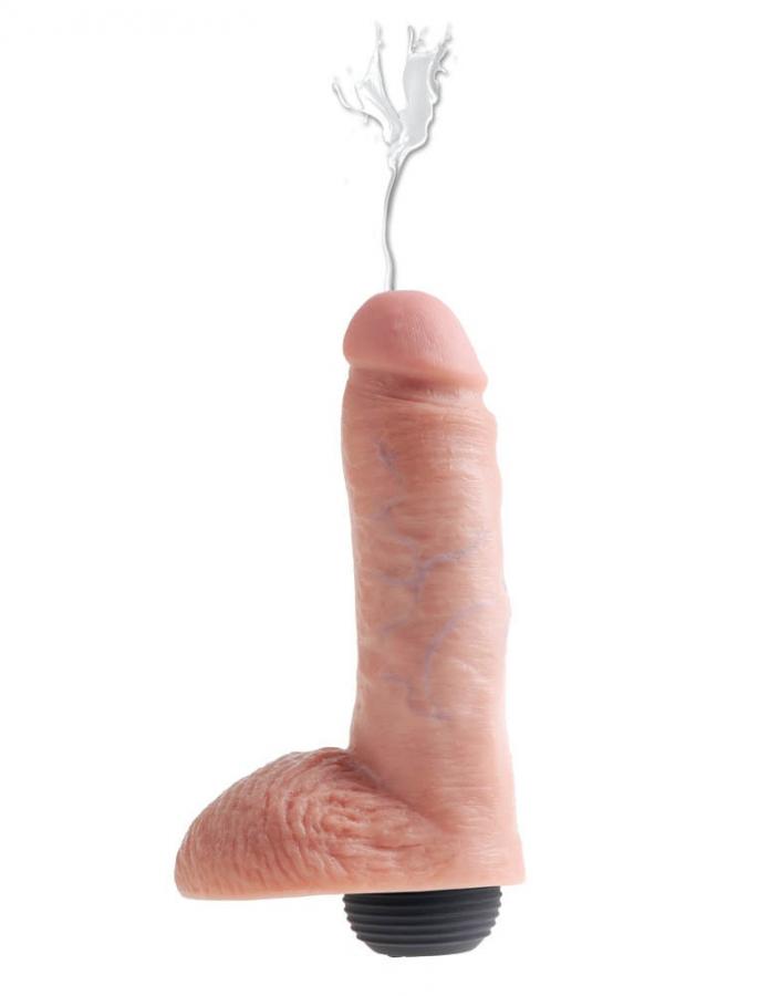 Dildo Realistic Cu Functie Ejaculare King Cock Natural 20 Cm