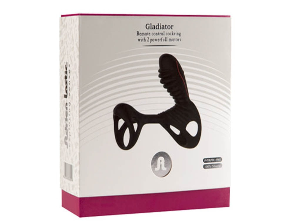 Inel Penis Si Stimulator Clitoridian Cu Vibratii Gladiator Negru