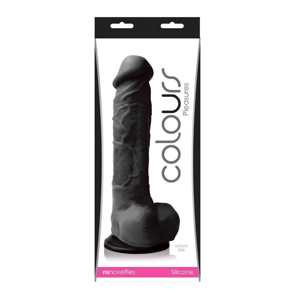 Dildo Realistic Colours Pleasures Negru 19 Cm