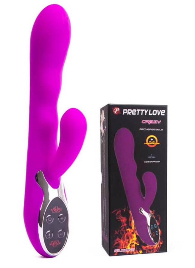 Vibrator Rabbit Cu Functie De Incalzire Crazy 23 Cm