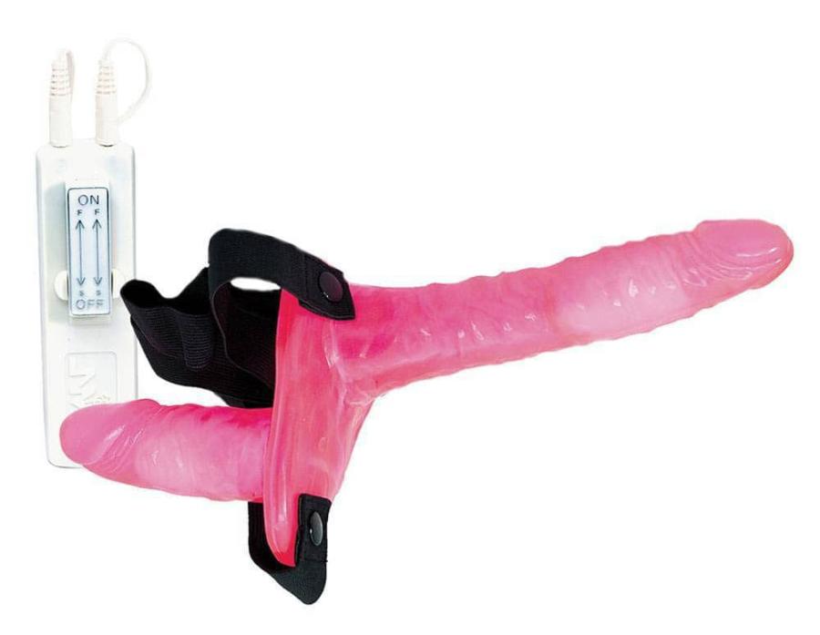 Strap-on Dublu Cu Vibratii Joyride Duo in SexShop KUR Romania