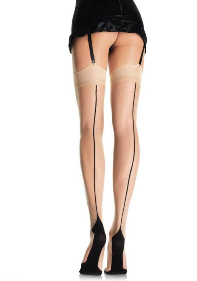 Ciorapi Leg Avenue 9213 Nude/negru Marime Universala
