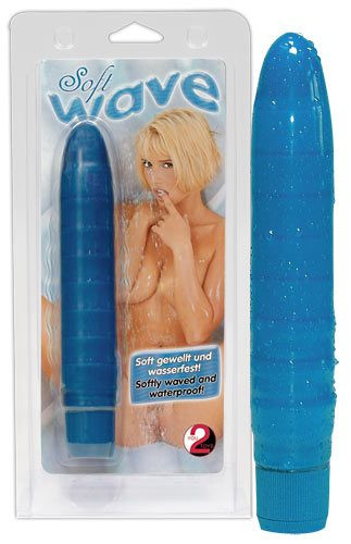 Vibrator Soft Wave Albastru 18.5 Cm in SexShop KUR Romania