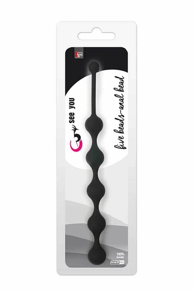 Bile Anale Five Beads Negru