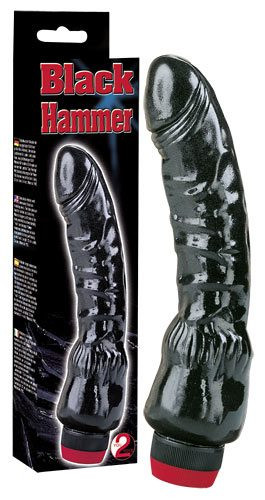 Vibrator Realistic Black Hammer Negru 22 Cm