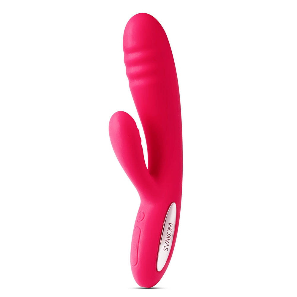 Vibrator Cu Incalzire Adonis Ribbed Rosu in SexShop KUR Romania