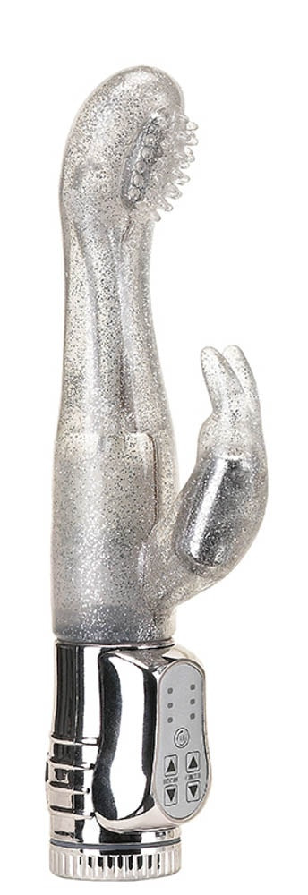 Vibrator Rabbit Glitter G-spot Rotativ 25 Cm