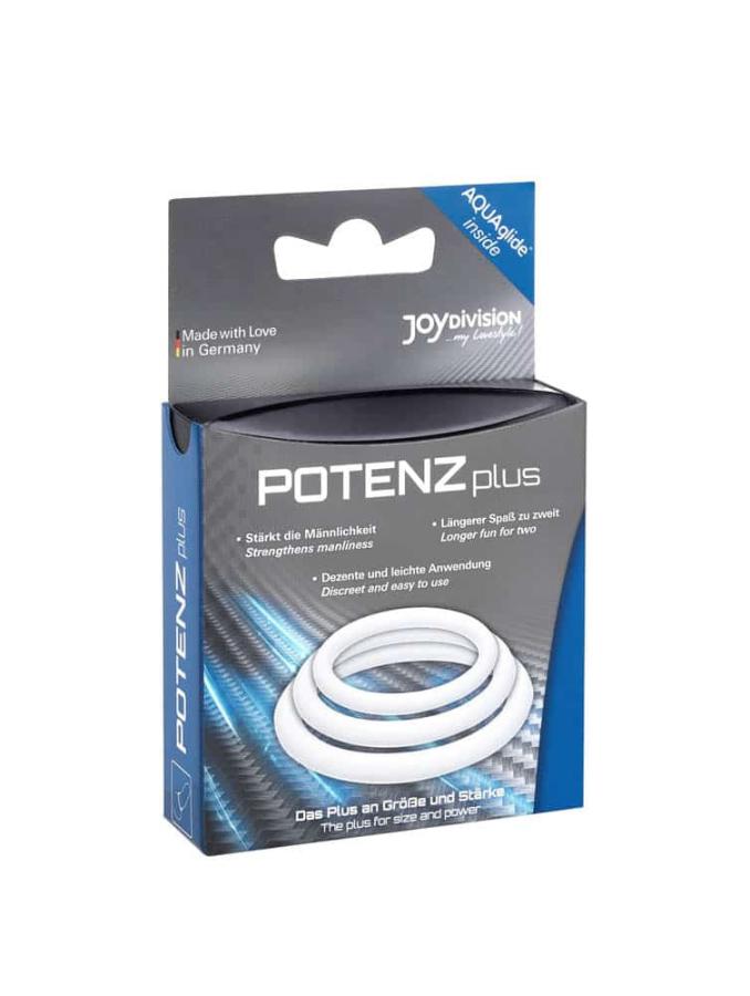 Set 3 Inele Penis Potenzplus S M L Transparent