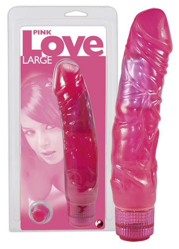 Vibrator Realistic Pink Love Large 22 Cm
