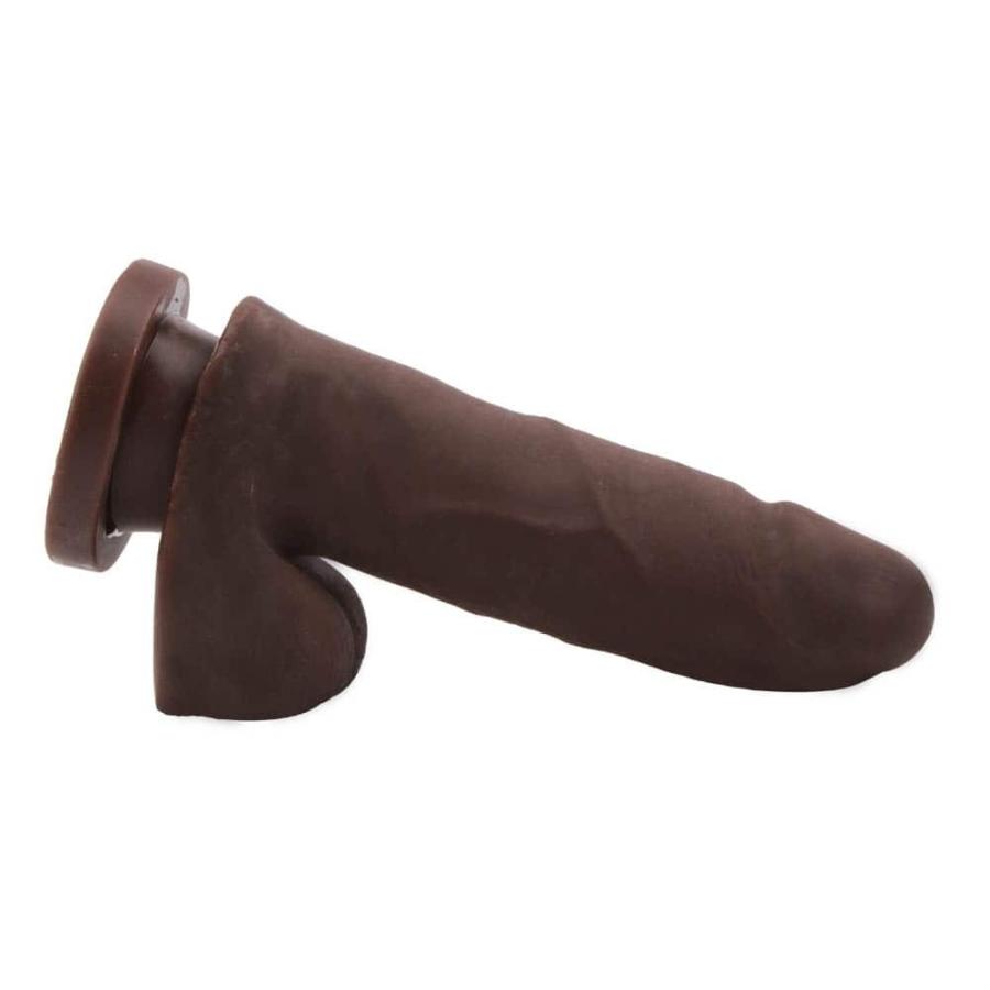 Dildo Clasic Cu Ventuza The Glad Eye Brun 15 Cm