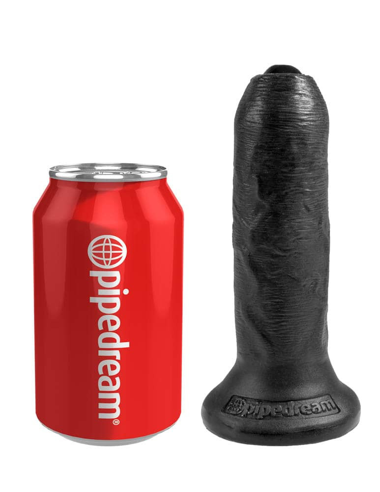 Dildo Realistic King Cock Necircumcis Negru 15 Cm