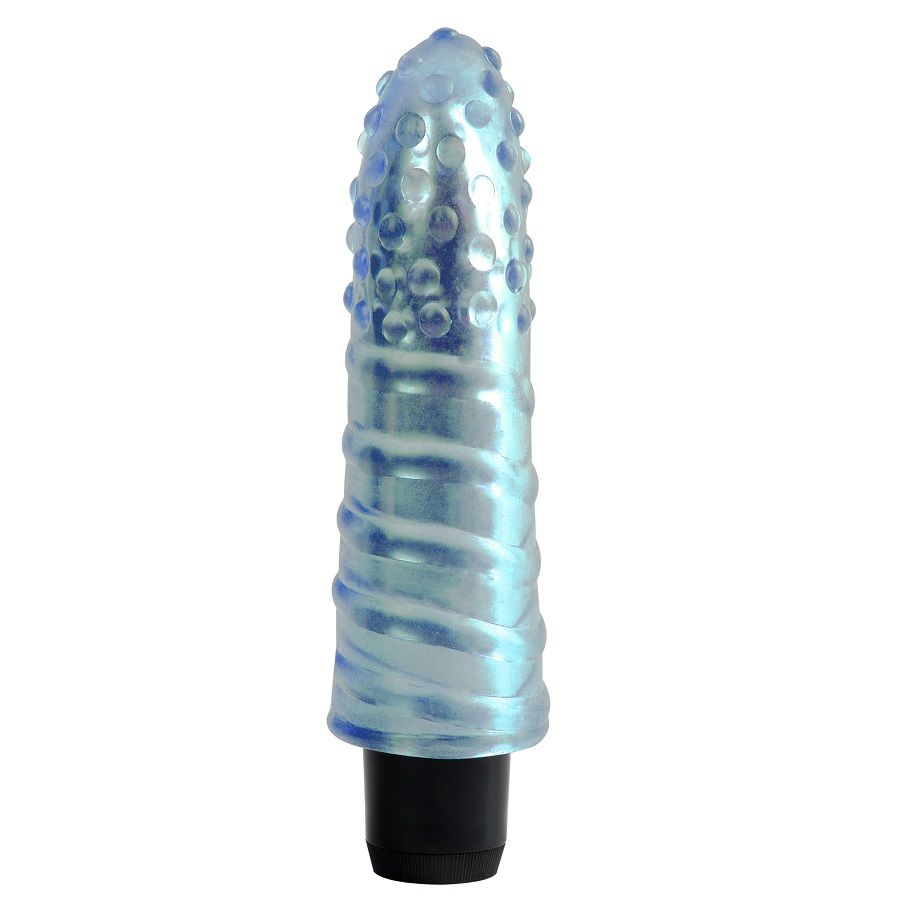 Vibrator Jelly Gems 12 Cm Albastru in SexShop KUR Romania