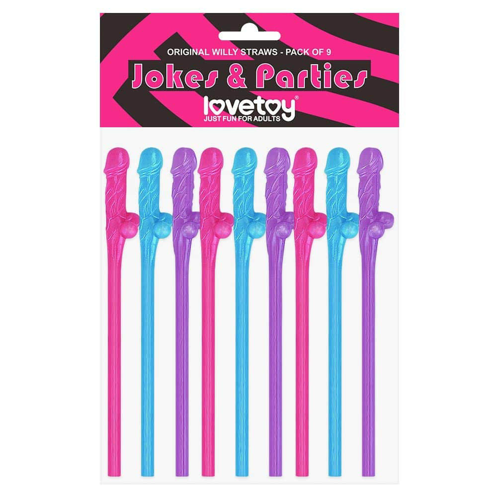Accesorii Petreceri Pentru Adulti (paie In Forma De Penis) 9 Buc.