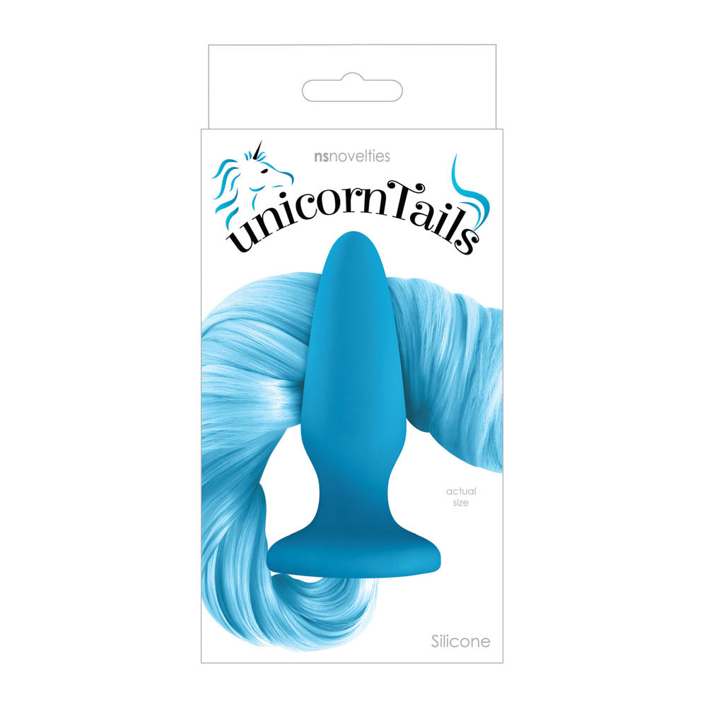 Dop Anal Unicorn Tails - Albastru Pastel in SexShop KUR Romania