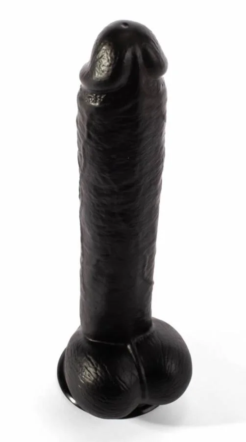 Dildo Realistic Cu Ventuza Louis, Negru, 31.5 Cm