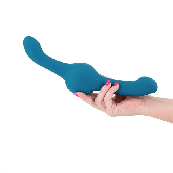 Vibrator Special Extra Puternic Cu Functie Rotatie Revolution Tsunami, Albastru, 30 Cm