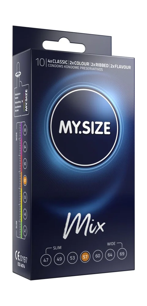 My Size Mix Condoms 57 Mm (10 Pieces)