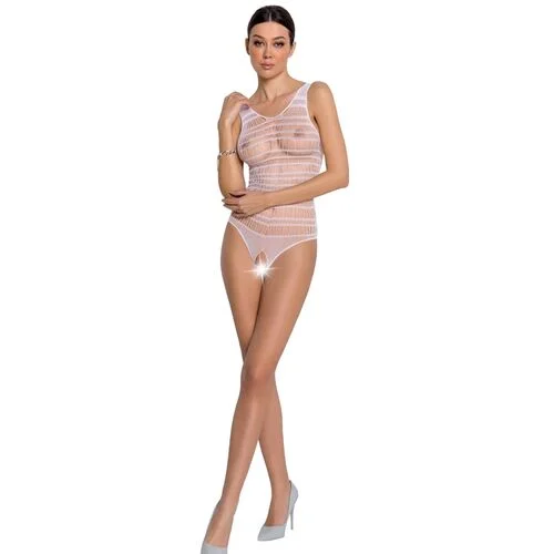 Body Cu Crapatura Passion Bs086 Alb