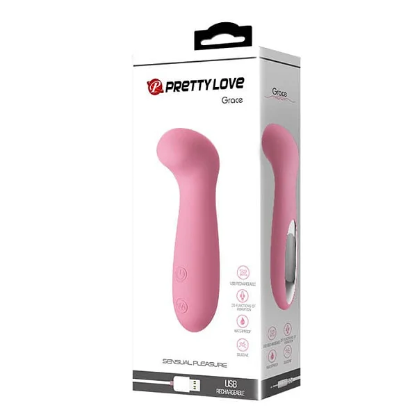 Vibrator Special Grace, Roz Pudrat, 12 Cm