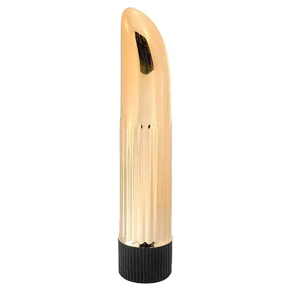 Vibrator Lady Finger, Auriu, 13 Cm