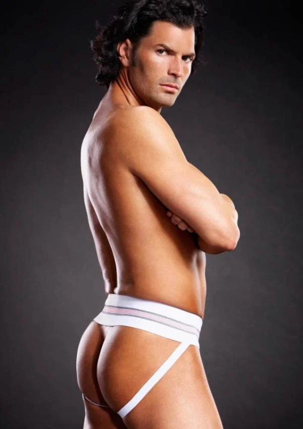 Microfiber Jock Strap White S/m L/xl, S-m