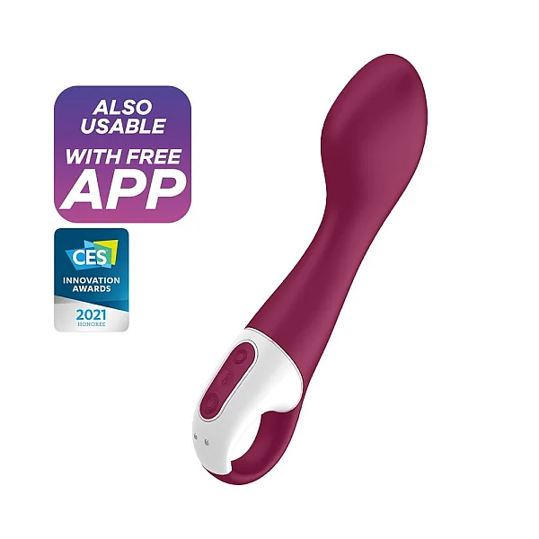 Vibrator Punctul G Hot Spot, Bordo, 20.5 Cm