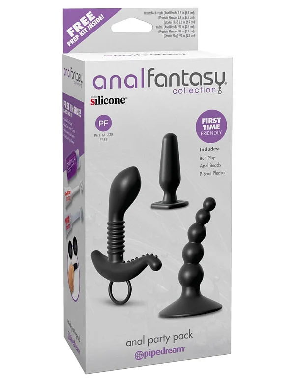 Set Jucarii Erotice Anal Party Pack, Negru