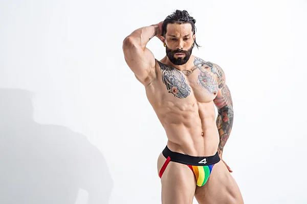 Chiloti Jockstrap Jockstr4p By C4m, Stripe Pride, M