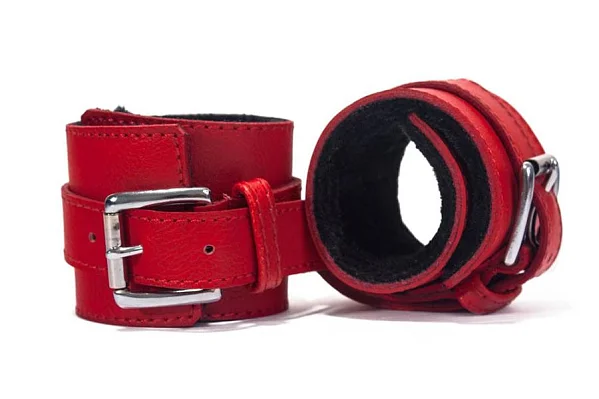 Catuse Sexy Din Piele, Rosu + Negru