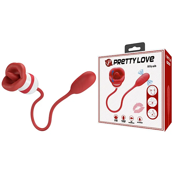 Vibrator Dublu Aliyah, Rosu