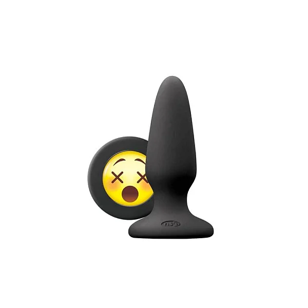 Dop Anal Mojis Wtf Medium Negru, 10 Cm