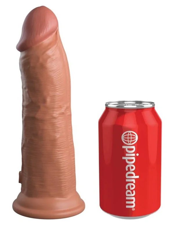 Dildo Clasic Cu Ventuza Dual Density Silicone Cock, Bronz, 20 Cm
