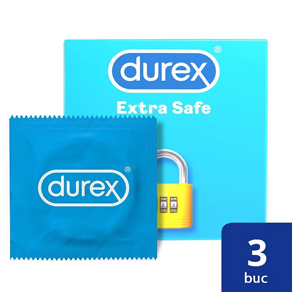 Prezervative Durex Extra Safe 3 Bucati