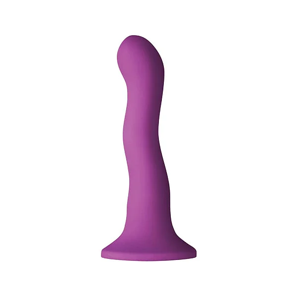 Dildo Clasic Colours Wave, Mov, 15 Cm